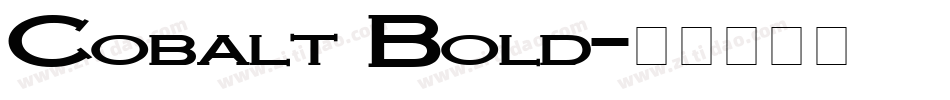 Cobalt Bold字体转换